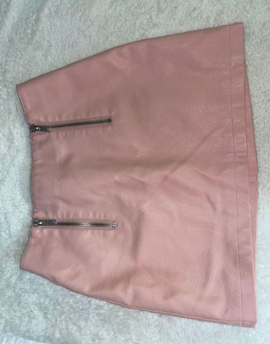 Forever 21 Pink Leather Skirt