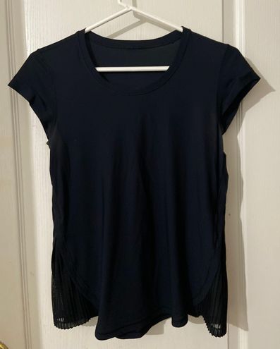 Lululemon Black Tshirt Mesh Sides Size 4 - $30 (55% Off Retail) - From ...