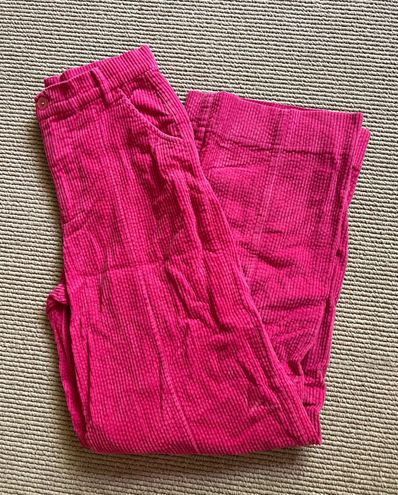 ZARA Pink Wide leg Corduroys Size 26 - $23 (54% Off Retail) - From Mary