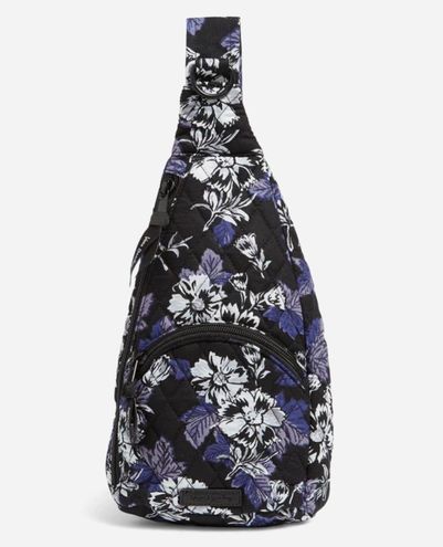 Vera Bradley NWT  Lighten Up Essential Sling Backpack Frosted Floral Cotton Bag