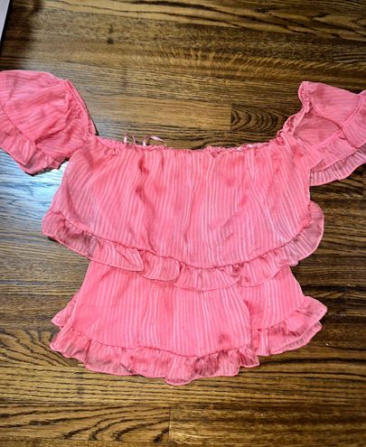 These Three Boutique Do + Be  Off-shoulder Pink Top