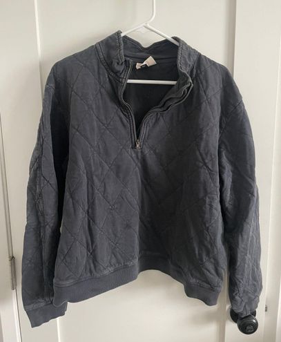 Universal Thread Quilted Half Zip Gray Size XXL - $9 - From Annabelle