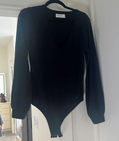 Abercrombie & Fitch Abercrombie Black Sweater Bodysuit Size L - $11 (86 ...