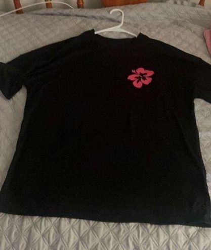 Black And Pink Graphic Tee