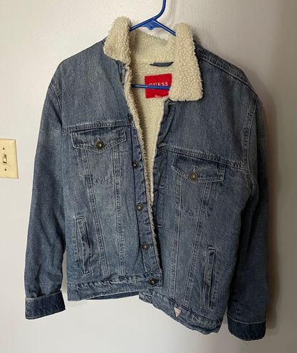 Guess Lined Denim Jacket Blue Size M - $80 (20% Off Retail) - From Zoe