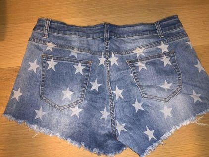 star jean shorts