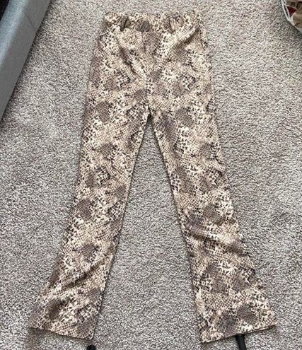 These Three Boutique Snakeskin Flare Pants