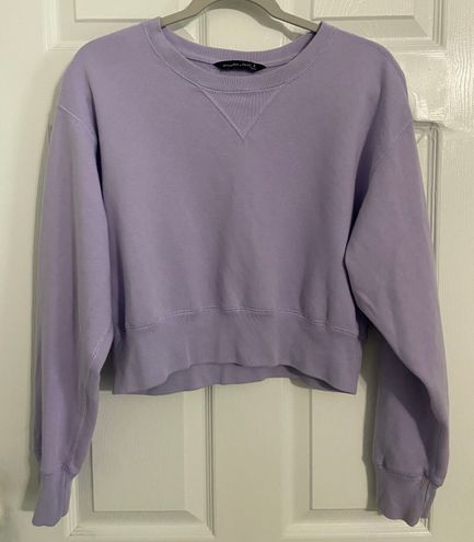 Abercrombie & Fitch Solid Crop Crewneck Sweater