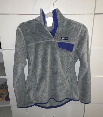 Patagonia fuzzy grey jacket