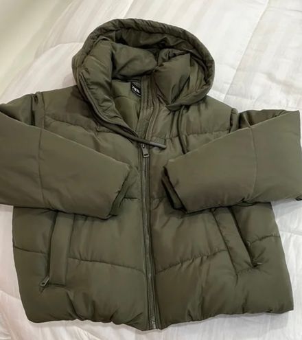 ZARA Puffer Jacket Green - $45 (43% Off Retail) - From Micaela