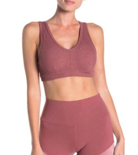 Alo Yoga Togetherness Sports Bra in Rosewood Heather