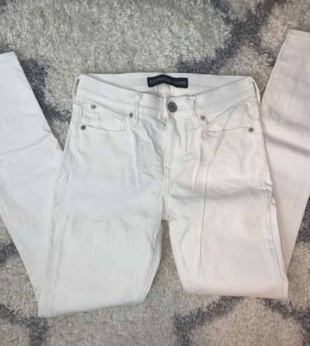 EXPRESS White Skinny Jeans