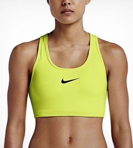 yellow nike sports bra