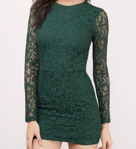 Tobi My Lace Or Yours Green Dress