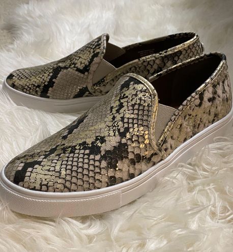 steve madden snakeskin slides