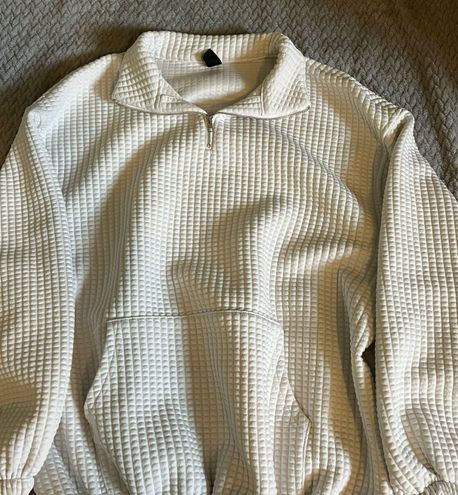 Dazy Quarter Zip White - $10 (60% Off Retail) - From Jillian