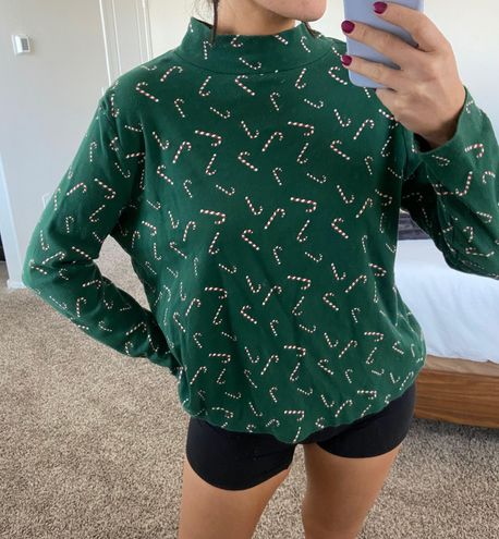Vintage candy cane turtleneck Green Size XXL - $16 - From Sydnee