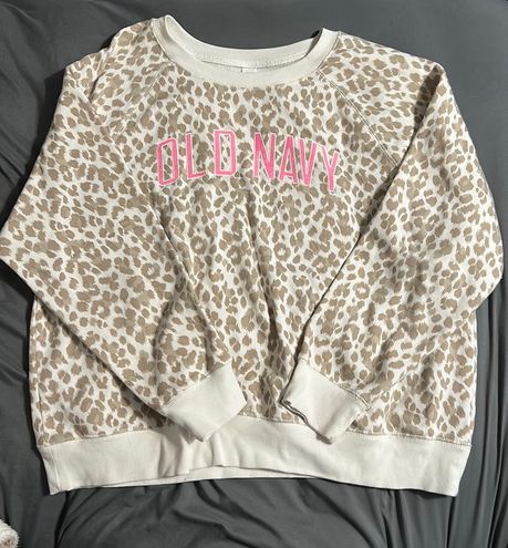 Old Navy Cheetah Print Graphic Crewneck Multi Size XL - $16 - From Katie