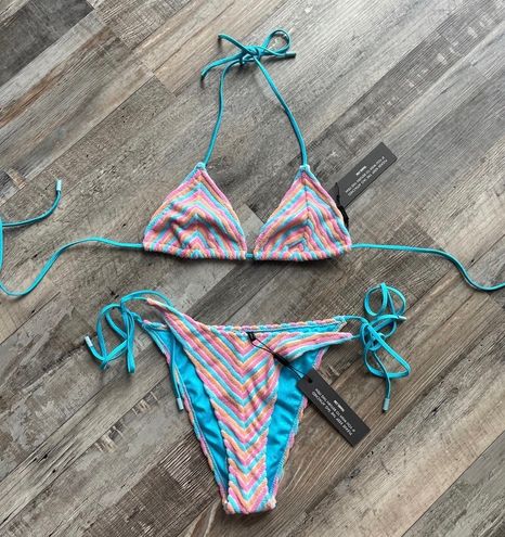Triangl Vinca Terry Stripe Swim Suit Bikini Multi - $105 (18% Off ...