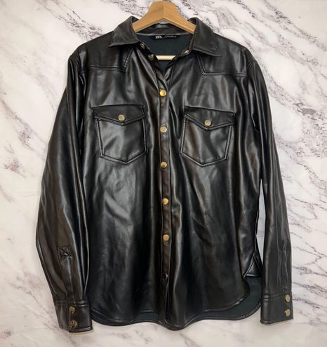 ZARA Faux Leather Jacket Size L 28 53 Off Retail From Emily   9704365f40bd4b24f4ea22782b0a1016 Photo 