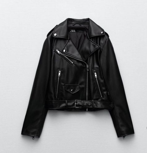 ZARA Black Leather Jacket