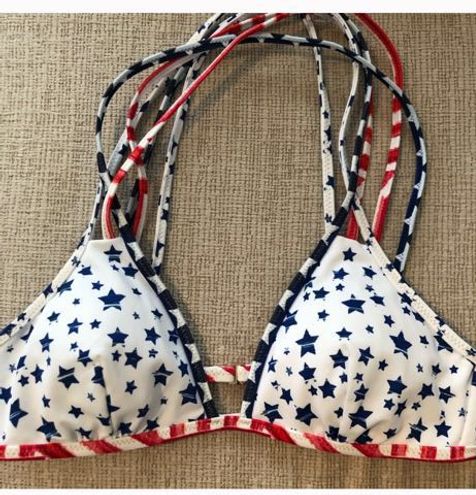 Victoria's Secret Stars n Stripes bikini top Red - $10 (68% Off Retail