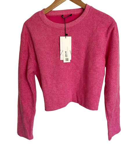 ZARA Pink Cropped Sweater