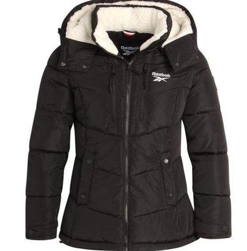 Reebok Women Winter Jacket - Heavyweight Quilted Puffer Parka Coat Size ...