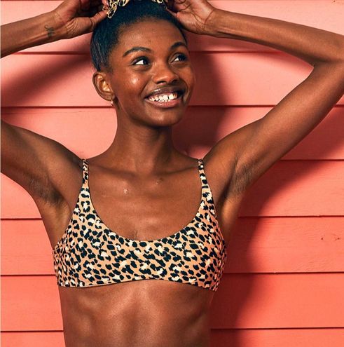 Aerie Leopard Bikini Top