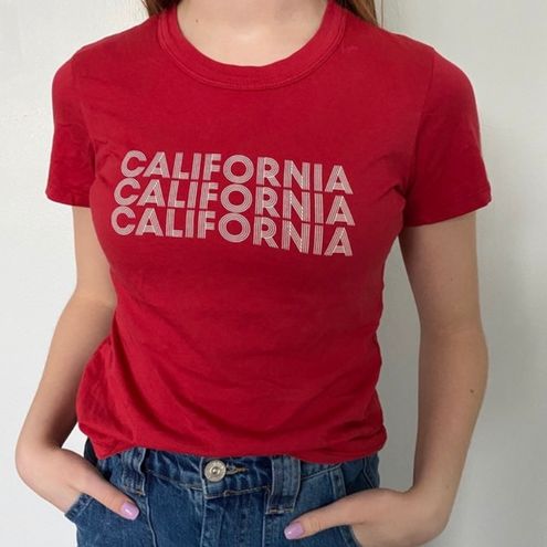 Brandy Melville Red “California” T-shirt