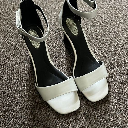 White Velcro Heels 