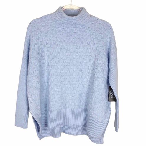Vince Camuto Frozen Blue XS Mock Neck Sweater