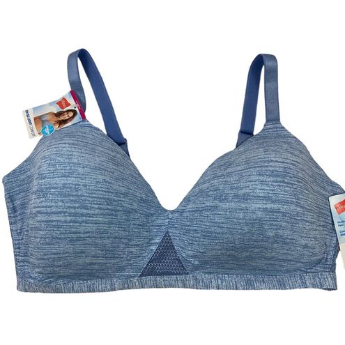 Hanes Blue Oh So Light Wireless TShirt Bra Size XXL - $17 New With Tags ...