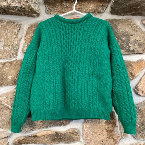 Vintage Carriag Donn Green Pure Wool Knit Sweater