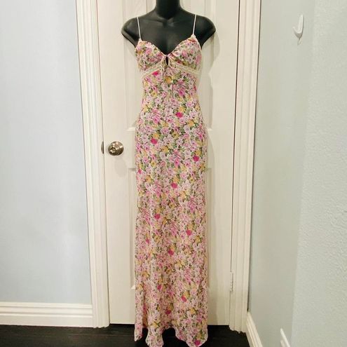 Princess Polly Pink Floral Emily Maxi Dress Size 2 - $48 - From Marina