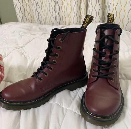 Dr. Martens Doc Marten Cherry Red Boots Size 9 - $63 (42% Off Retail ...