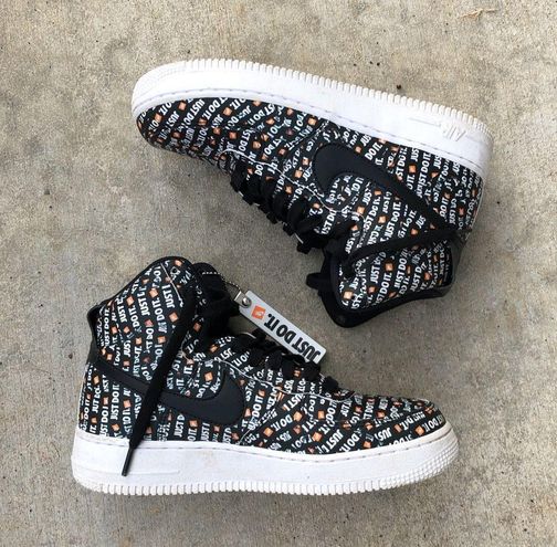 nike air force 1 high just do it pack black