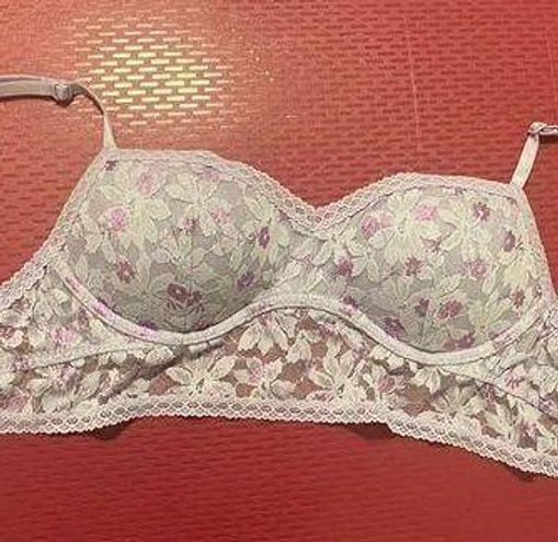 Porte-bralette Victoria's Secret Taille L, Tasses A-C - Rose Dentelle Fleurs, Occasion Très Bon état