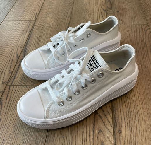 Converse White Platform Size 6.5 - $55 - From Hannah