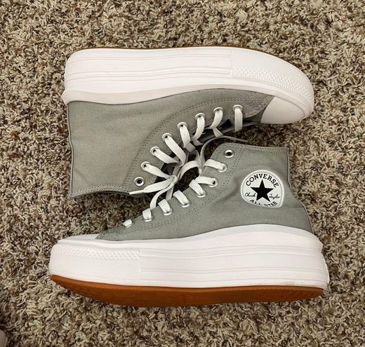 Converse Sage Green Chuck Taylors All Star Move Platform Size 7.5 - $68 ...