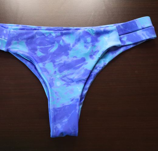 Boutique Blue Tie Dye Bikini Bottoms