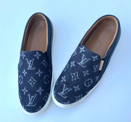 Louis Vuitton Authentic Slip Ons…Sz: 7.5….Blue Blue - $650 (31% Off ...