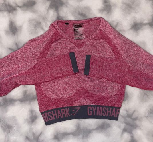 Gymshark Long-sleeve Crop Top Pink Size XS - $15 (72% Off Retail ...