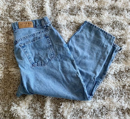 Lee Vintage Blue Light Wash Early 2000s Y2K Riders Capri Cropped Jeans ...