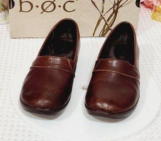 Born concept Boc Shoes Howell Slip On Chunky Loafer Brown Leather Sz 9. ...