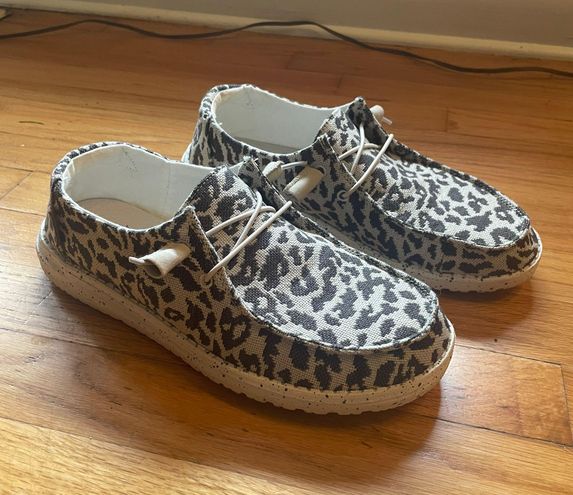 Hey Dude Women's Wendy Woven Cheetah Grey Gray Size 10 - $52 (13% Off ...