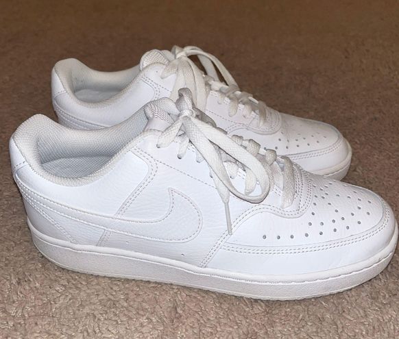 Nike White Court Vision Low Shoes Size 8 - $55 (26% Off Retail) - From ...