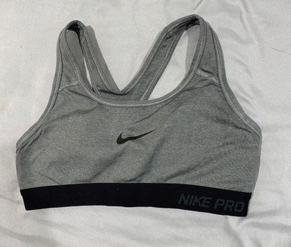 Nike grey sports bra