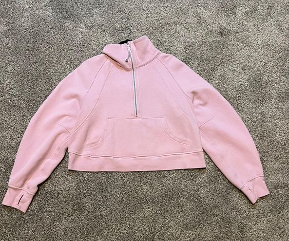 Lululemon Oversized Scuba Half-Zip Pink Size M - $86 (27% Off Retail ...