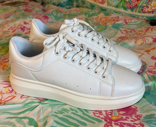 White Chunky Platform Sneakers Size 11 - $19 (62% Off Retail) - From ...